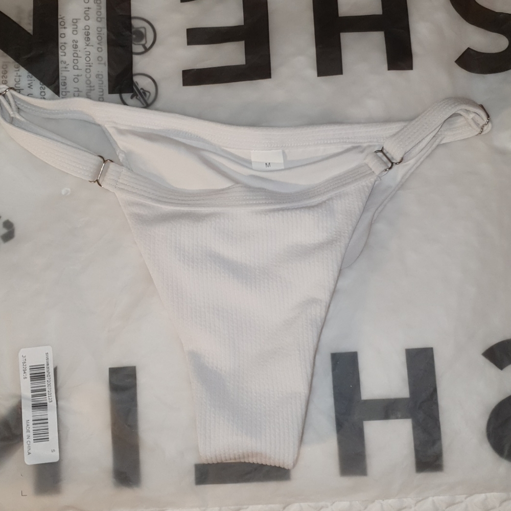 Shein White Bikini Bottoms